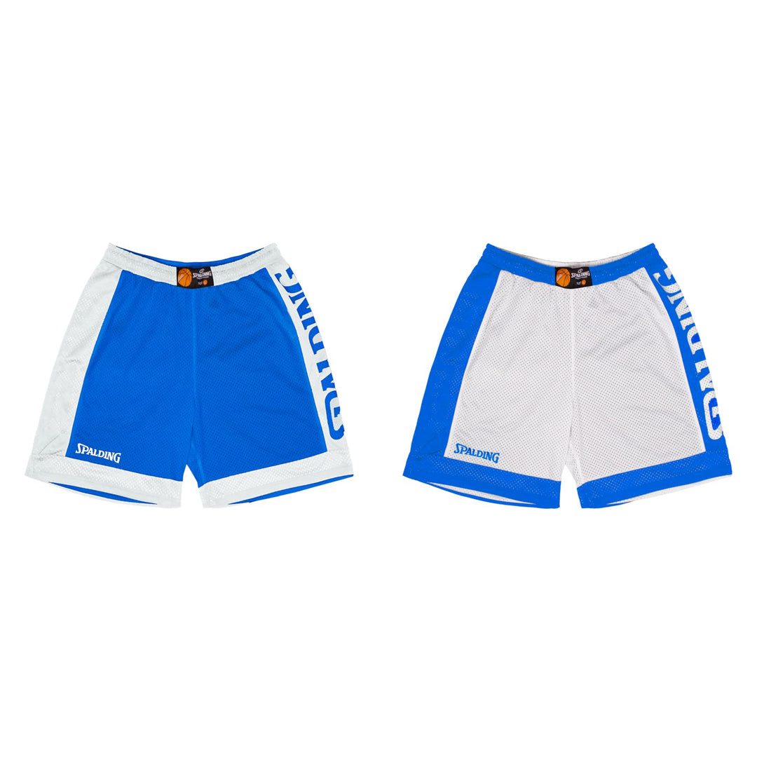 Spalding - Reversible Shorts - Basketball Shorts - Blau/Weiss - Sportbekleidung - Sport - Atmungsakt