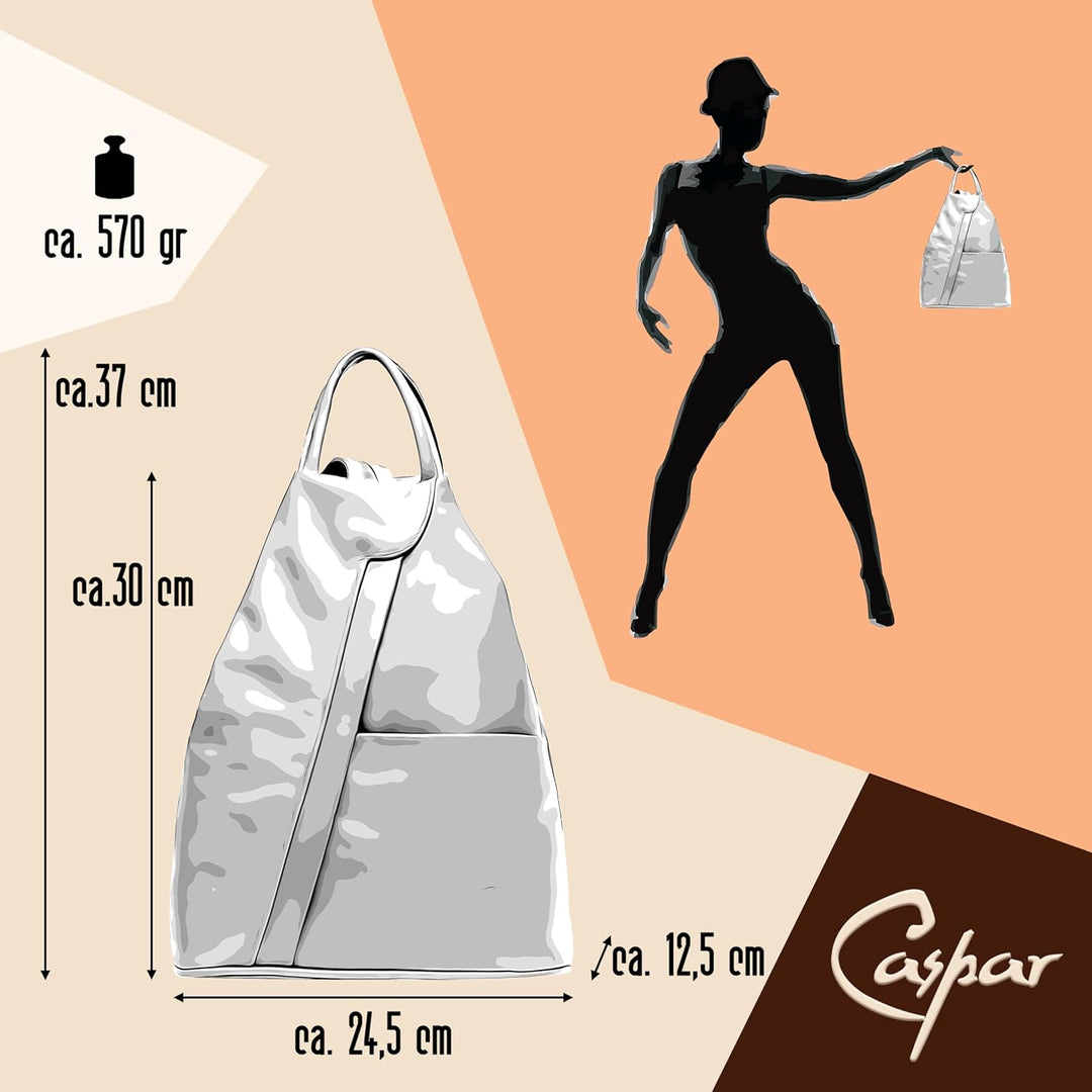 TL782 2 in 1 Leder Rucksack Handtasche, Beige