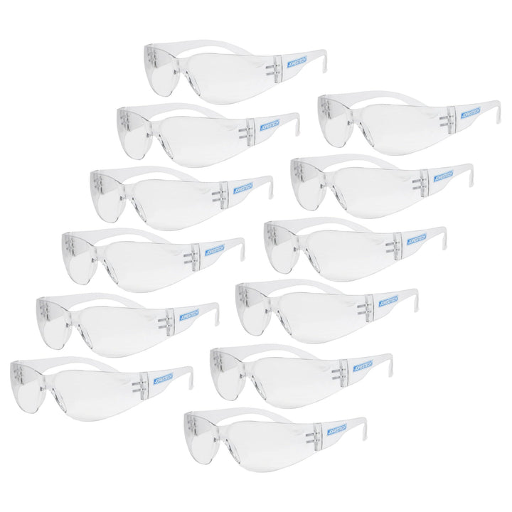 JORESTECH Eyewear - Schutzbrille, UV 400, 12 Stück, weiss, . Farblos, Farblos