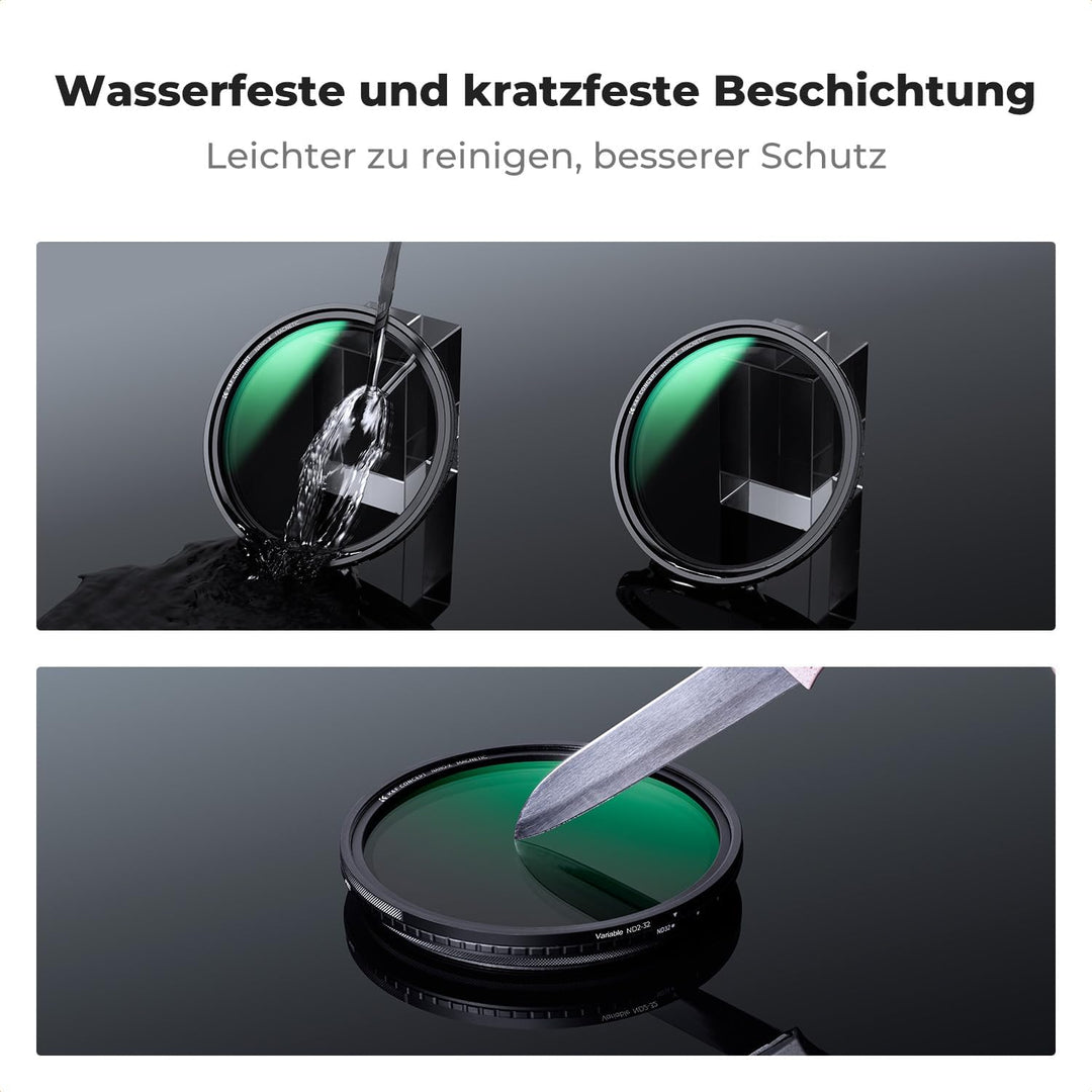 K&F Concept ND Filter 49mm Magnetischer Variabler Graufilter ND2-32 (1-5 Stop) Neutral Graufilter mi