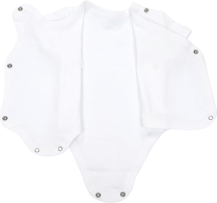TupTam Unisex Baby Kurzarm Wickelbody 5er Pack 56 Weiss, 56 Weiss