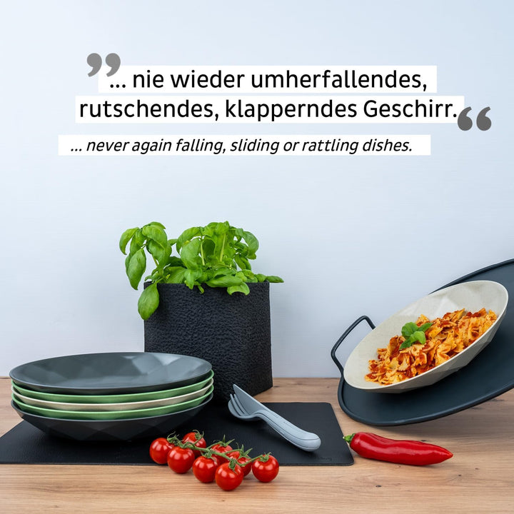 silwy® Universal-Magnet-Teller Grey (2er-Set) HIGH-TECH-Kunststoff - perfekt für Camping, Caravaning