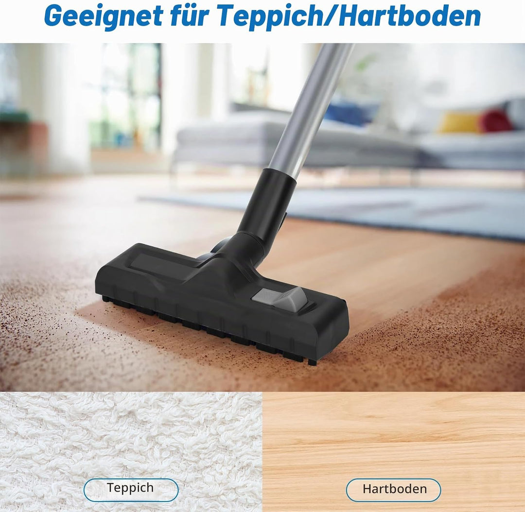Nass Trockensaugdüse Ersatz Bodendüse für Kärcher WD2 WD3 WD4 WD5 WD6, Kompatibel mit 35mm/32mm Stau