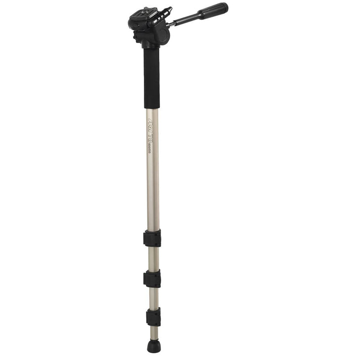 Hama Leichtes Einsteiger-Einbeinstativ mit 3-Wege-Kopf, Star 78 Mono 176 -3D, Beige 61 - 176 cm Sing