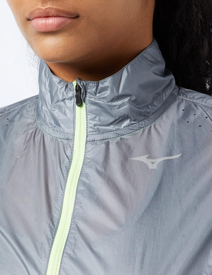 Mizuno Damen Aero Jacke S Heather, S Heather