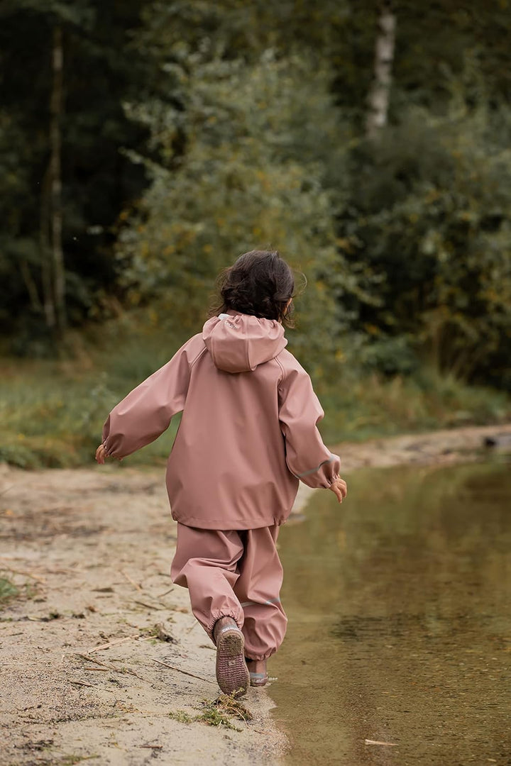 Celavi Unisex Basic Rainwear Set-Solid Pu Regenjacke, 100 Brown
