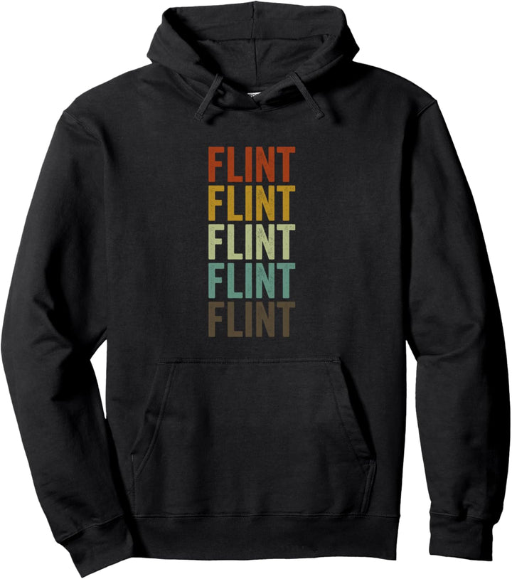 Flint City Retro Pullover Hoodie