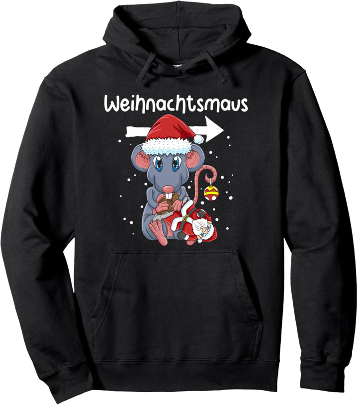 Lustiges Weihnachtsmaus Weihnachten Geschenk Pullover Hoodie