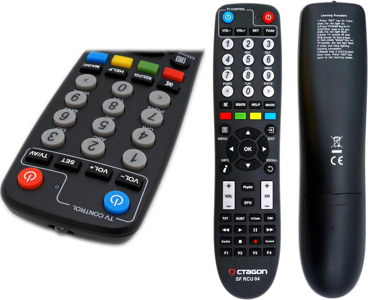 OCTAGON SF8008 UHD 4K Supreme Combo, Sat- Kabel- & DVB-T2 Receiver, E2 Linux & Define OS, mit PVR Au