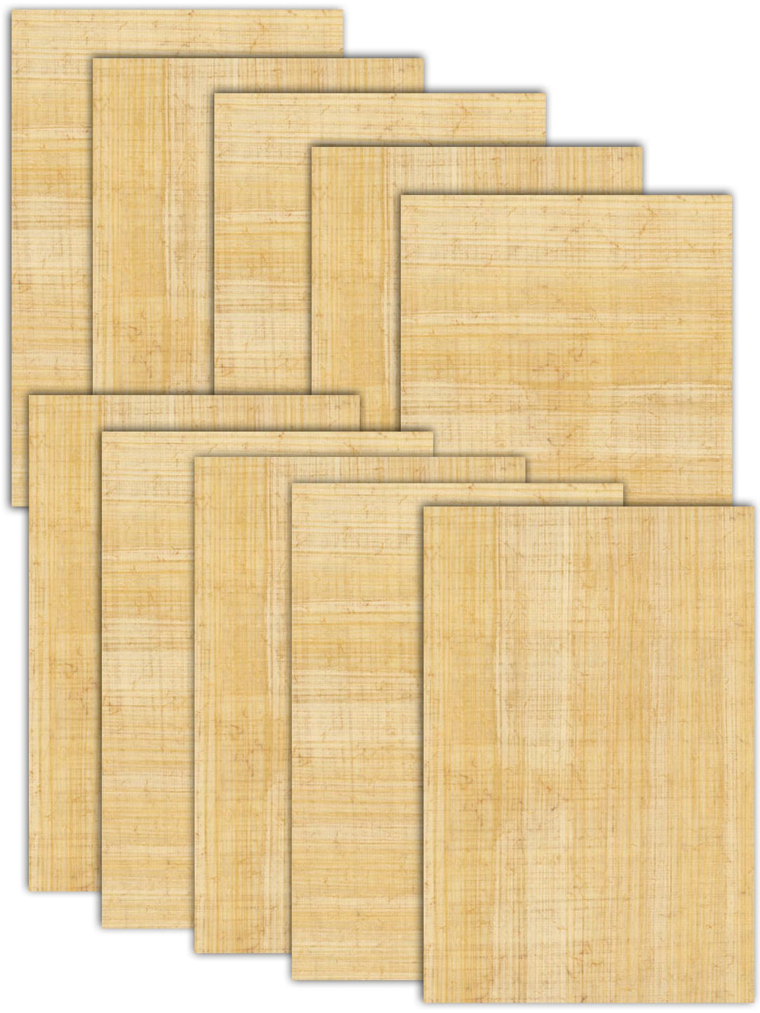 Papyrusblätter 50 Blatt Blanko Papyrus 30x20cm aus Ägypten für Schulen, Kunst-Unterricht Papyrusroll
