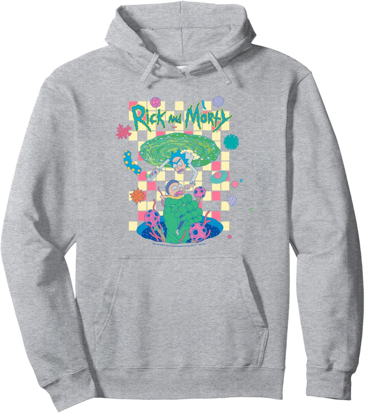 Rick and Morty Falling Portals Pullover Hoodie