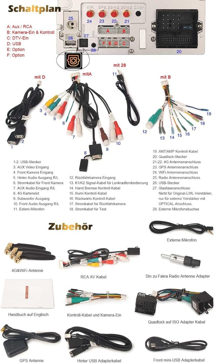 Erisin 7 Zoll 8-Kern 4GB RAM 64GB ROM Android 14 Autoradio Bluetooth GPS Navi Für Opel Astra H Corsa