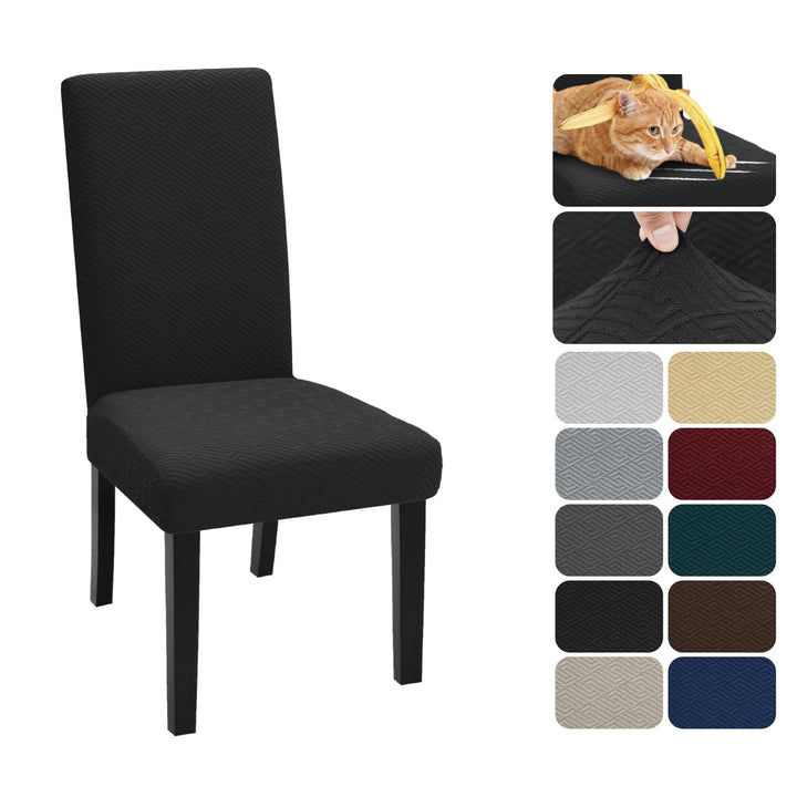 XINEAGE Stuhlhussen 4er Set, Stretch Stuhlhussen für Esszimmerstühle, Universale Stuhlhussen Waschba
