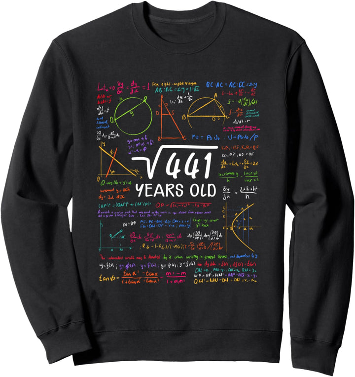 21. Geburtstag Geschenk Mädchen Junge Wurzel 441 = 21 Jahre Sweatshirt