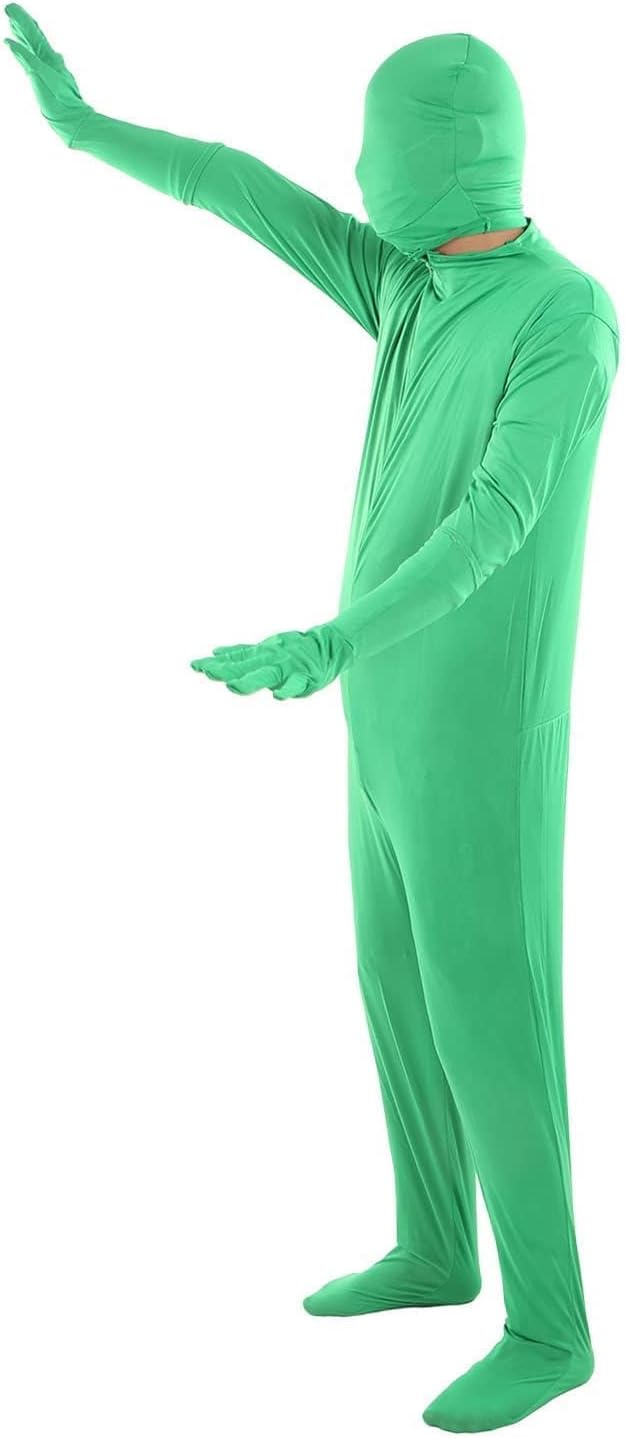 Green Screen Bodysuit Für Fotografie, Ganzkörper Anzug Ganzkörper-Split-Design Für Fotografie Film V