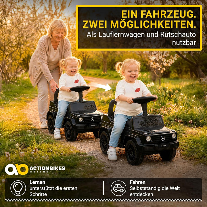 Actionbikes Motors Lauflernwagen Mercedes G350d | Rutschauto - Kinderauto - Rutschfahrzeug - Laufrad
