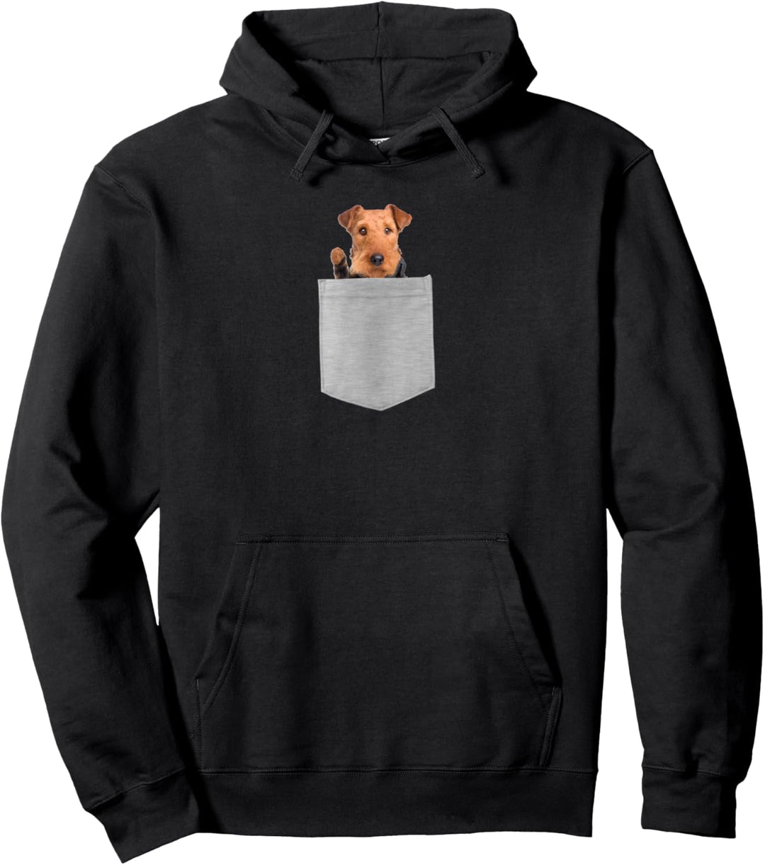 Dog in Your Pocket airedale Pullover Hoodie