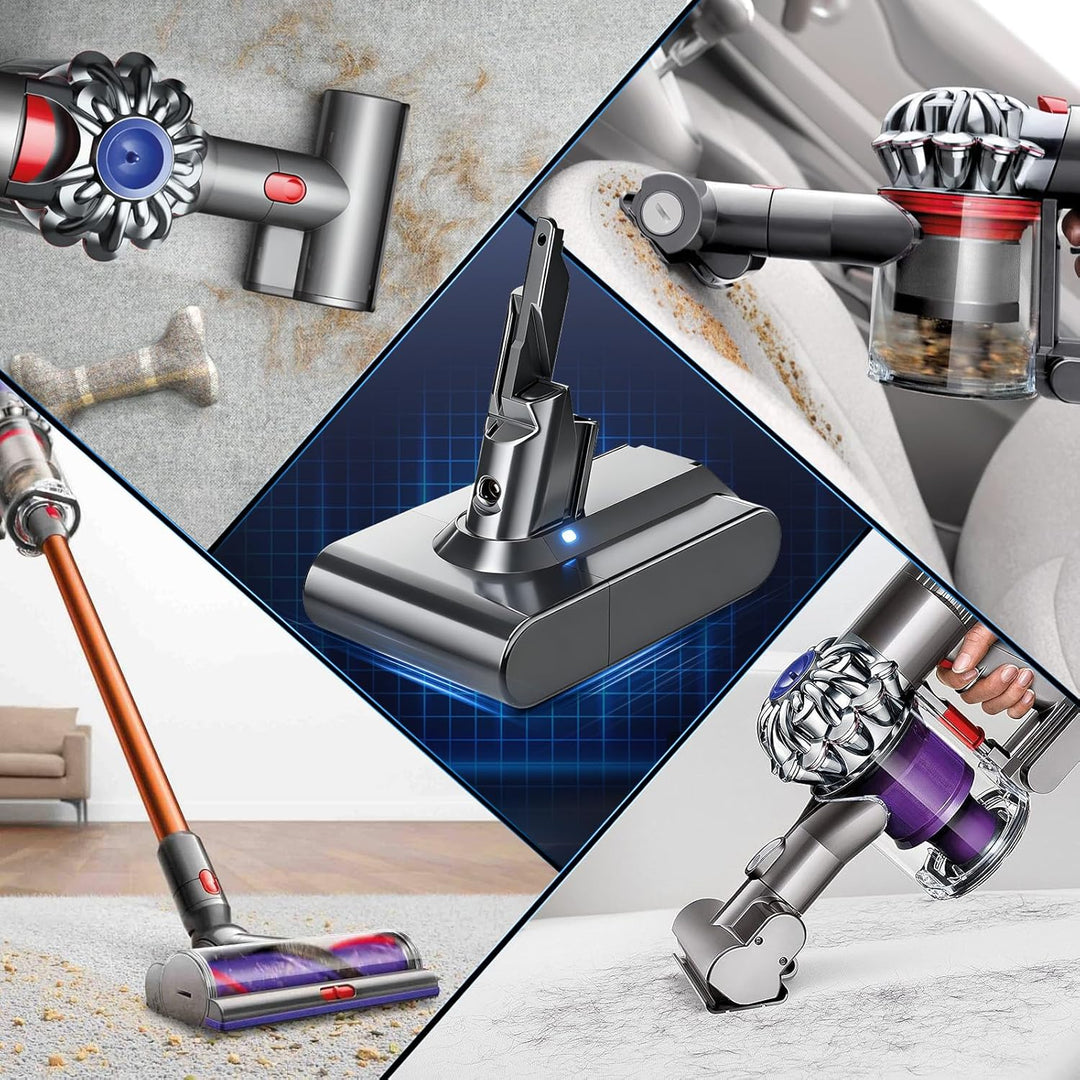 V7 8000mAh Akku Ersatzakku für Dyson 8.0Ah Kompatibel mit Dyson V7 Absolute Mattress Allergy Trigger
