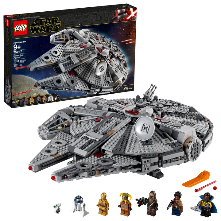 LEGO Star Wars 75257 Millennium Falcon Bauspielzeug-Set für Kinder, Jungen und Mädchen ab 9 Jahren,
