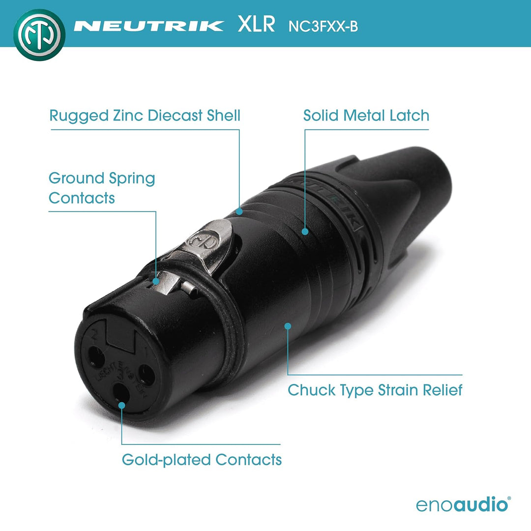 enoaudio Mogami 2932 8 Multicore Analog Kabel | Neutrik Gold XLR female - Neutrik 6,3mm TRS klinke |