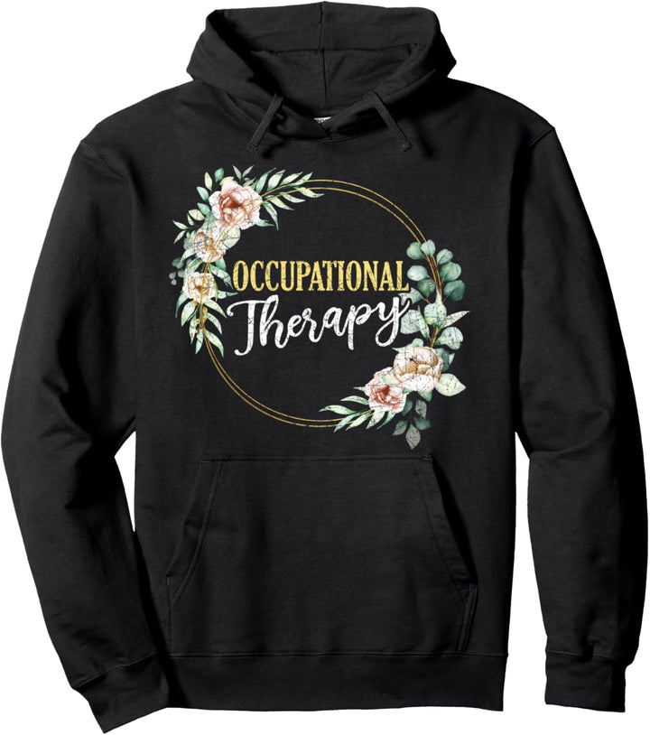 Ergopraxis Vintage Ergotherapeut Blumen Ergotherapie Pullover Hoodie