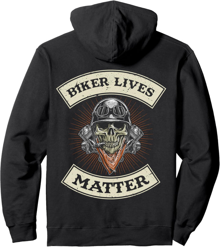 Motorradfahrer Biker Geschenk Biker Lives Matter Pullover Hoodie