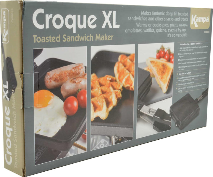 Kampa Toastie-Maker mit Antihaftbeschichtung, tragbar, Grösse XL