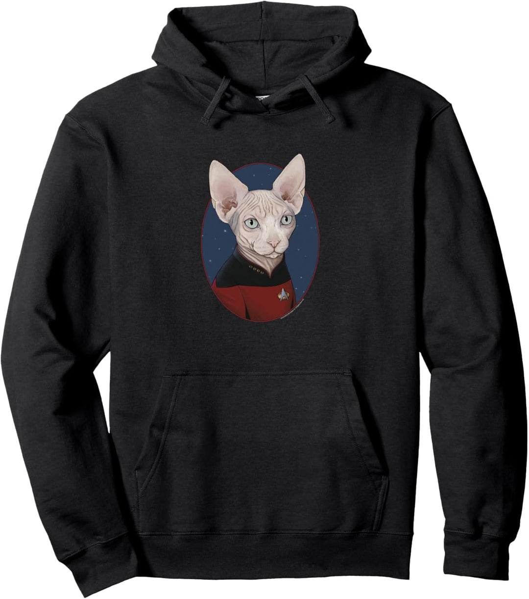 Star Trek Next Generation Sphinx Cat Picard Pullover Hoodie