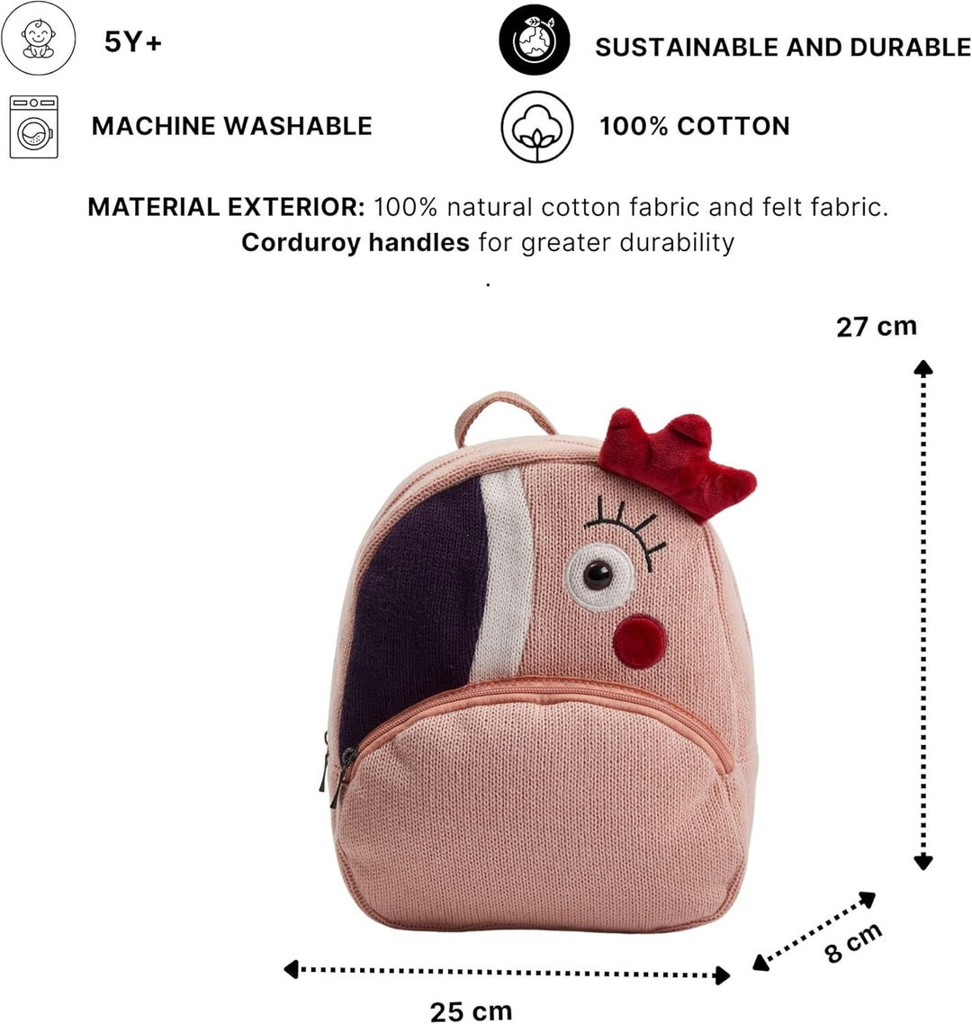 CROCHETTS – Gehäkelter Kinderrucksack Ariel | Baby- &amp; Kinderrucksack aus 100% Naturbaumwolle | Weich