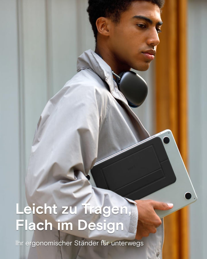 MOFT Invisible Airflow Laptopständer, mit Offenem Design für Wärmeableitung, Einstellbare Doppelwink