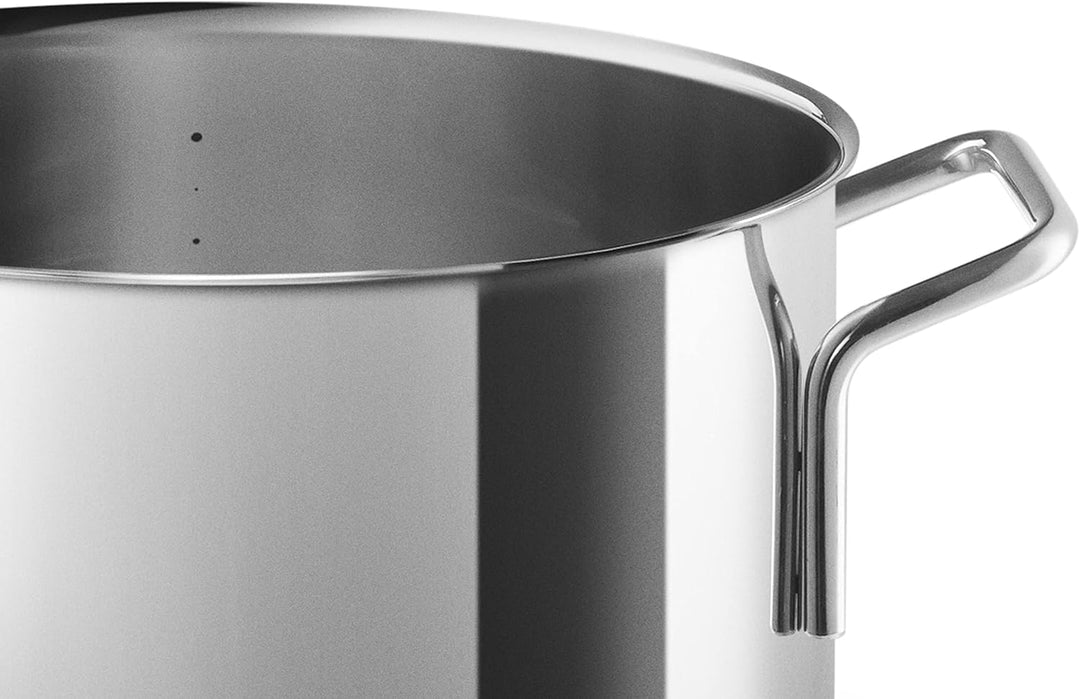 Eva Trio | Stainless Steel Topf 6,5 l 24 cm | Perfekt für eine grosse Portion Suppe, Schmorgerichte,
