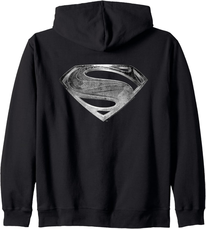Zack Snyder's Justice League Superman Symbol Black Suit Kapuzenjacke
