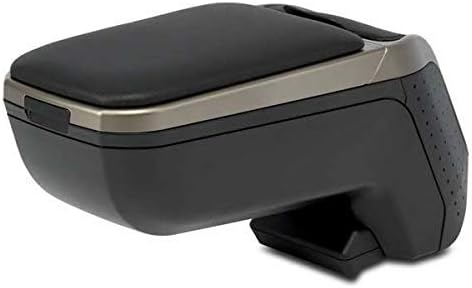 RATI Armlehne Specific Schwarz/Grau Armster 2 für FIAT 500 (08-15). Mit Staufach und faltbar. SCHWAR