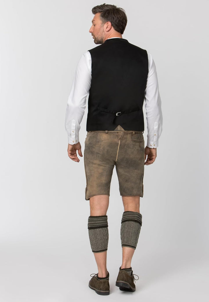 Stockerpoint Herren Weste Leono Trachtenweste 54 Schwarz, 54 Schwarz