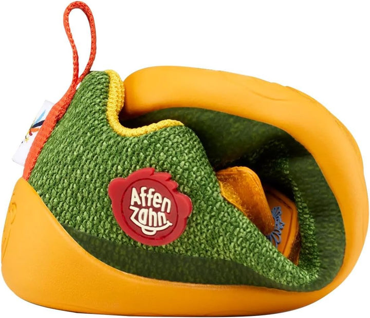 Affenzahn Halbschuh Knit Happy mit Klettverschluss, Vegan, rutschfest, Flexibel, Reflektierend, beso