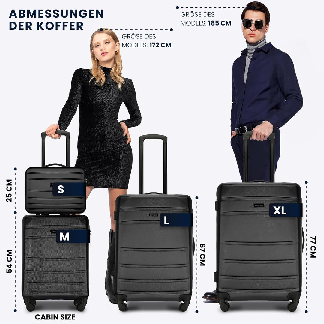 WITTCHEN Kosmetikkoffer Reisekoffer aus ABS Rosa 56-3A-654-34 Rosa Kosmetikkoffer, Rosa Kosmetikkoff