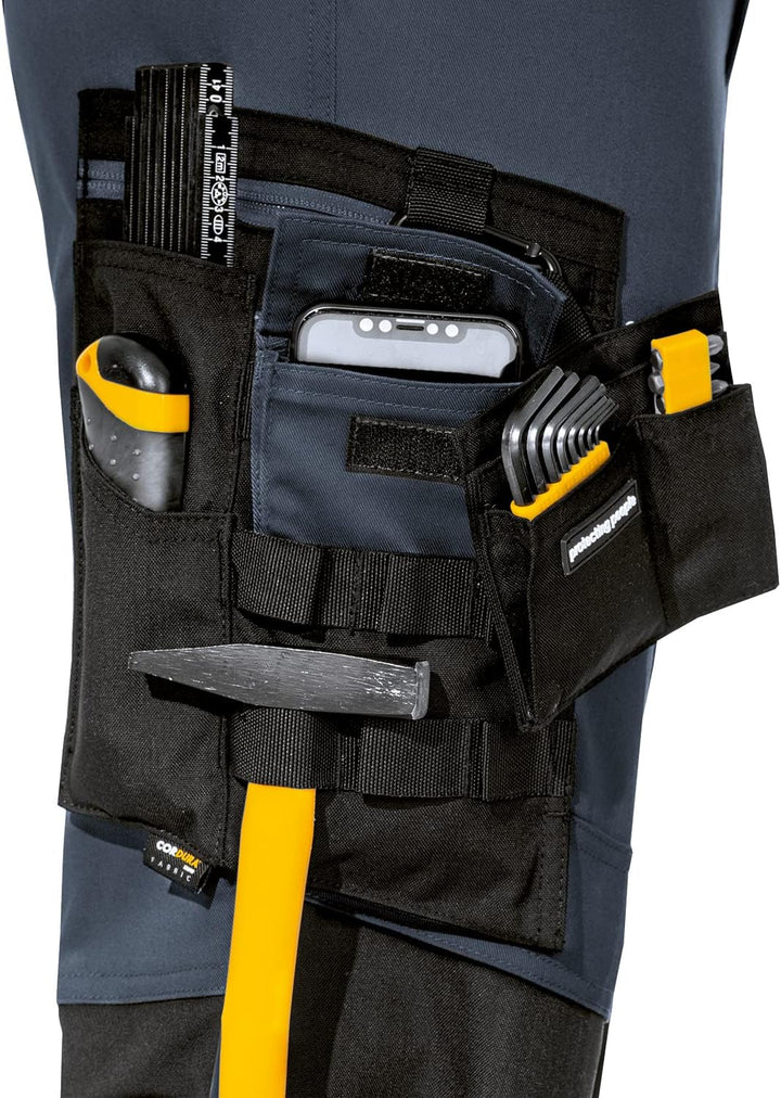 Uvex Echor Bundhose - Herren Arbeitshose mit Stretch-Bund - Cargohose - flexibel & robust 48 Dunkelb
