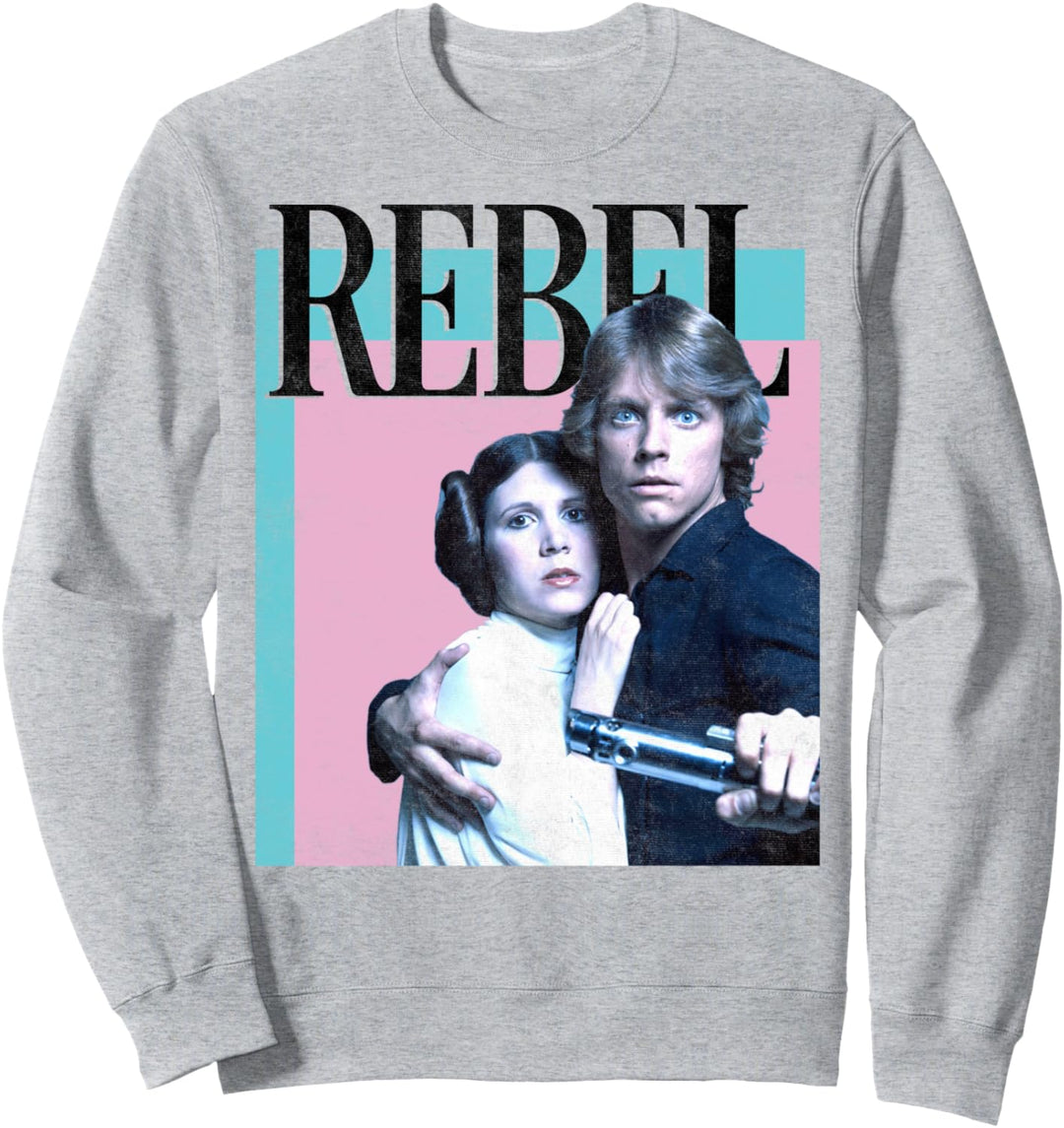 Star Wars Princess Leia &amp; Luke Rebel Poster Sweatshirt