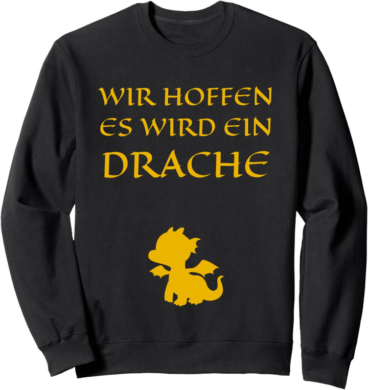 Witziger Spruch mit Baby Drache Schwangerschaft verkünden Sweatshirt