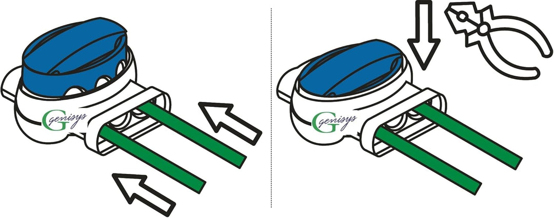 Genisys 15 Kabel Verbinder + 5 Anschlussklemmen kompatibel mit LANDROID von Worx WR101 - WR113 - wie