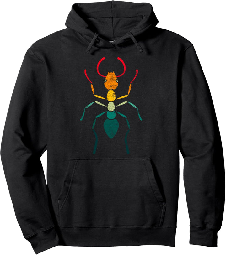 Retro Ameisen Pullover Hoodie