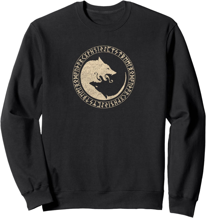 Geri & Freki Odins Wölfe Wikinger Wotan Nord Mythology Thor Sweatshirt