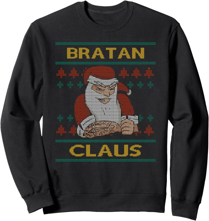 Bratan Claus Ugly Christmas Sweater Santa Bra Sweatshirt