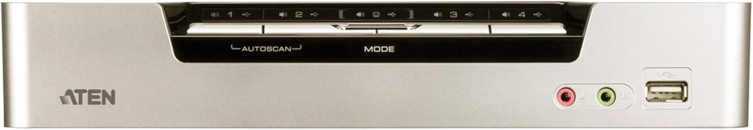 Aten CS1794 KVMP 4-fach Switch (4-polig, 4x HDMI, 4x USB), Silber