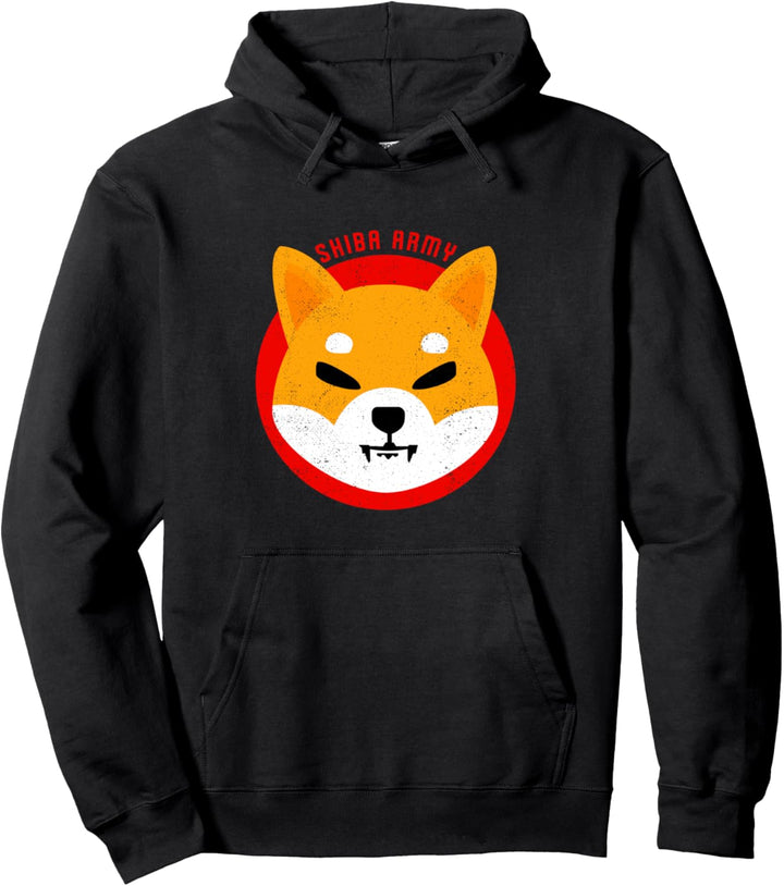 Shiba Inu Coin Crypto SHIB Kryptowährung Shiba Armee Pullover Hoodie