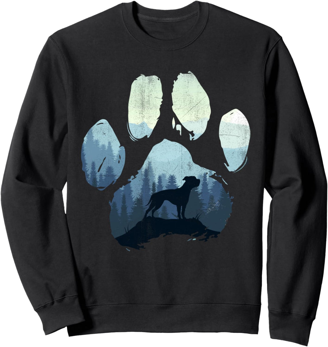 American Bulldog Paw Mom Dad Mountains Sweatshirt