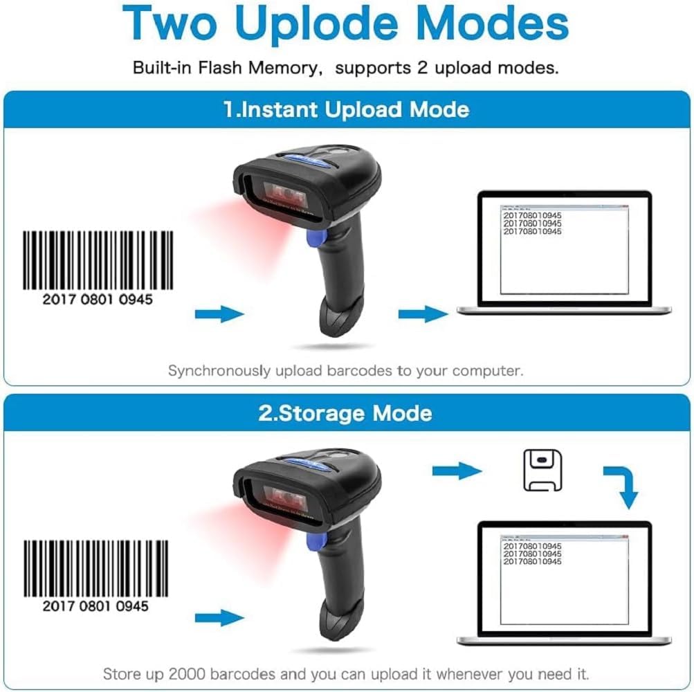 NETUM NT-1228BC Bluetooth CCD Barcode Scanner Handheld USB Kabelloser 1D Bar Codes Imager für Mobile