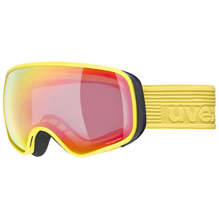 Uvex Unisex Kinder Scribble Fm Sph Skibrille (1er Pack) Einheitsgrösse yellow/rainbow-clear, Einheit