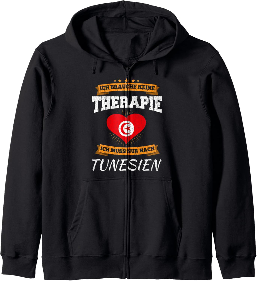 Tunesische Flagge I Tunesien Urlaub Tunesien Kapuzenjacke