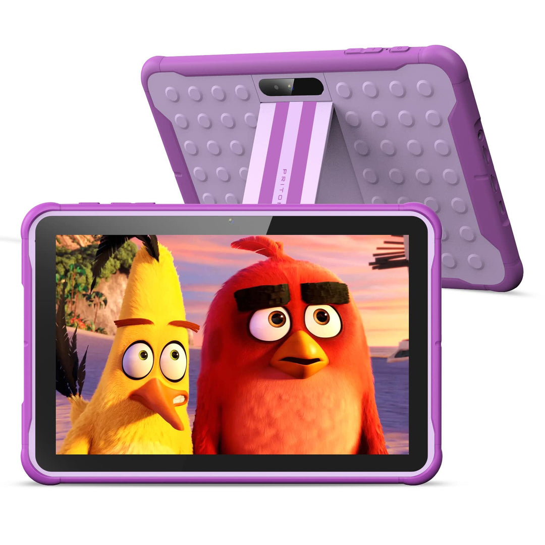 PRITOM 10 inch Android 10,3G Telefon Tablet, Kindersicherung, WiFi, 6000mAh, Quad Core Prozessor, 2G